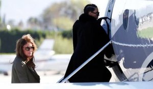 Kim Kardashian et sa famille s'envolent de Los Angeles