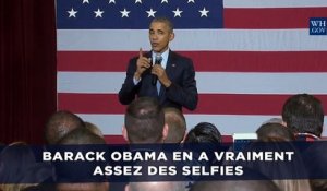 Barack Obama en a vraiment assez des selfies