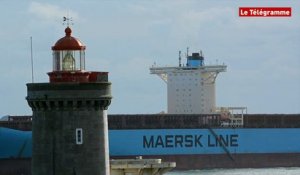 Plouzané. L’Emma Maersk arrive en rade de Brest