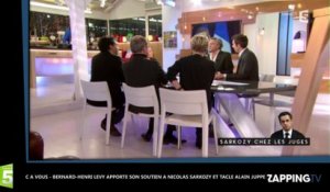 C à Vous – Bernard-Henri Lévy apporte son soutien à Nicolas Sarkozy et tacle Alain Juppé (Vidéo)