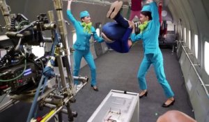 Making of du clip 0 gravité de Ok GO dans un avion Russe