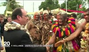 François Hollande a atterri à Tahiti