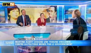 Tribune d'Aubry: l'autorité de François Hollande contestée