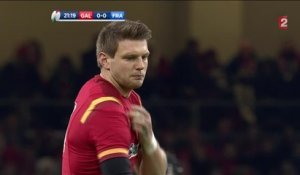 Pays de Galles-France : Les mimiques puis le coup de pied de Biggar qui fait mouche