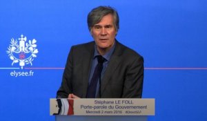 Point de presse de Stéphane Le Foll, le 2 mars 2016