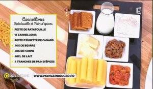 Recette : cannelloni à la ratatouille et au pain d'épices