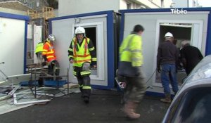 Brest. Quatre cabanes de chantier balayées par le vent, deux blessés