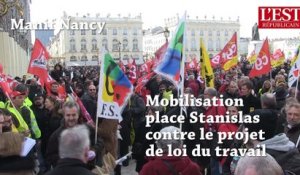 Nancy : mobilisation place Stanislas contre le projet de loi