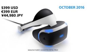 PlayStation VR - Price and release date