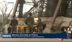 Projet d'attentat dans Paris, quatre arrestations