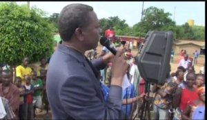 Congo, Le candidat Joseph Kignoumbi Kia Mboungou en campagne