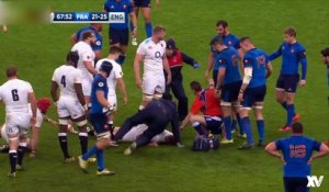 France - Angleterre : Le gros KO de Dylan Hartley