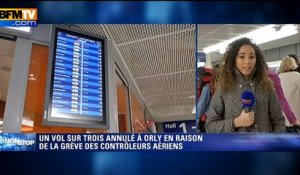 Grève des contrôleurs aériens: un vol sur trois annulé à Orly