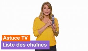 Astuce TV - Liste des chaînes - Orange