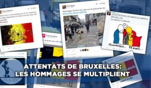 Attentats de Bruxelles: Les hommages se multiplient