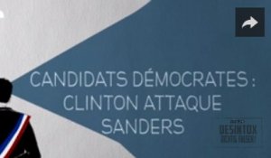 Candidats démocrates : Clinton attaque Sanders - DESINTOX - 22/03/2016