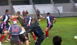 Bagarre lors d'un match de rugby militaire entre la Marine nationale et la Royal Navy