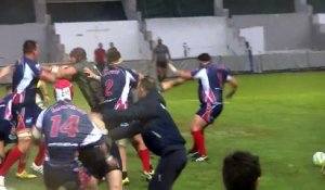Rugby grosse bagarre générale dans le match entre la Marine