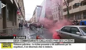 Violences policières présumées: Des lycéens jettent des projectiles sur deux commissariats parisiens