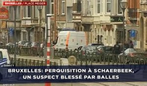 Bruxelles: Perquisition à Schaerbeek, un suspect blessé par balles