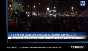 Nuit Debout : Les manifestants contre la Loi Travail évacués de la place de la République (Vidéo)