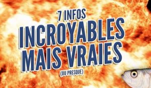 Top 7 des infos incroyables, mais vraies (ou presque ...)