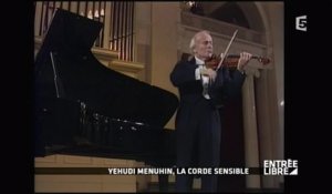 Le violoniste Yehudi Menuhin - Entrée libre