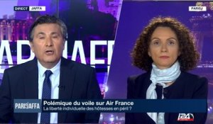 "Air France estime que le port du voile est inhérent à notre métier et qu'en Iran on est censé se soumettre à la Charia", Caroline Rolland