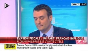 Florian Philippot dément l'implication du FN dans Panama Papers