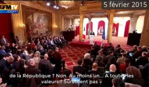 François Hollande attaque frontalement Marine Le Pen et le FN