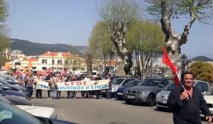 Manifestation à Ajaccio