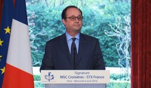 Déclaration lors de l'événement MSC Croisières – STX France