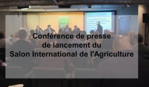 Conférence de presse de lancement du salon international de l'agriculture