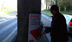 Loi travail : reportage avec les colleurs d'affiches de la CGT