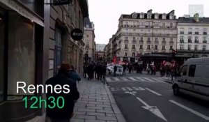 Les images des manifestations contre la Loi travail le 9 avril