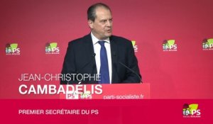 Conférence de presse de Jean-Christophe Cambadélis - Conseil national du 9 avril 2016