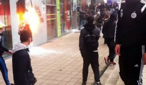 Des manifestants attaquent et dévalise un magasin Go Sport à Nantes