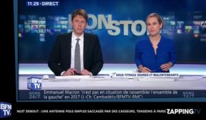 Nuit Debout : Une antenne Pôle Emploi totalement saccagée par des casseurs, tensions à Paris