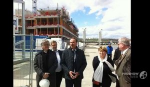 Visite du chantier de l'hôtel de la métropole de Rouen