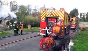 Une maison prend feu à Saint-Amand-les-Eaux