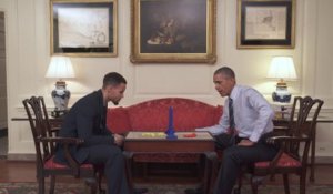 Obama apprend à Stephen Curry comment jouer au basket LOL