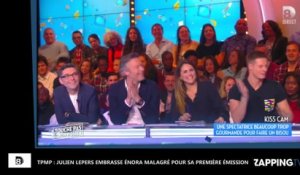TPMP : Julien Lepers embrasse Enora Malagré pour sa première émission