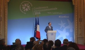 #ConfEnvi2016 lancement au palais de l'Elysée le 25 avril 2016