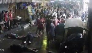 Une famille anglaise attaquée et mise KO en Thailande dans la rue