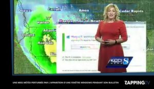 Une miss météo perturbée par une mise à jour Windows en plein bulletin (vidéo)