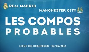 Real Madrid - Manchester City : les compos probables !