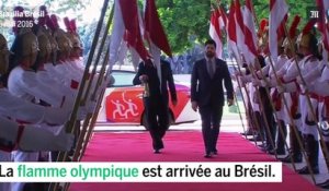 La flamme olympique est arrivée au Brésil