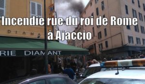 Incendie rue du roi de Rome à Ajaccio