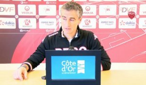 Conférence de presse d'Olivier Dall'Oglio avant DFCO-AC Ajaccio