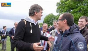 Arnaud Montebourg au mont Beuvray